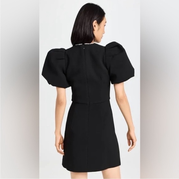 New Rebecca Vallance Katie Crystal Bow Mini Dress - Picture 4 of 12